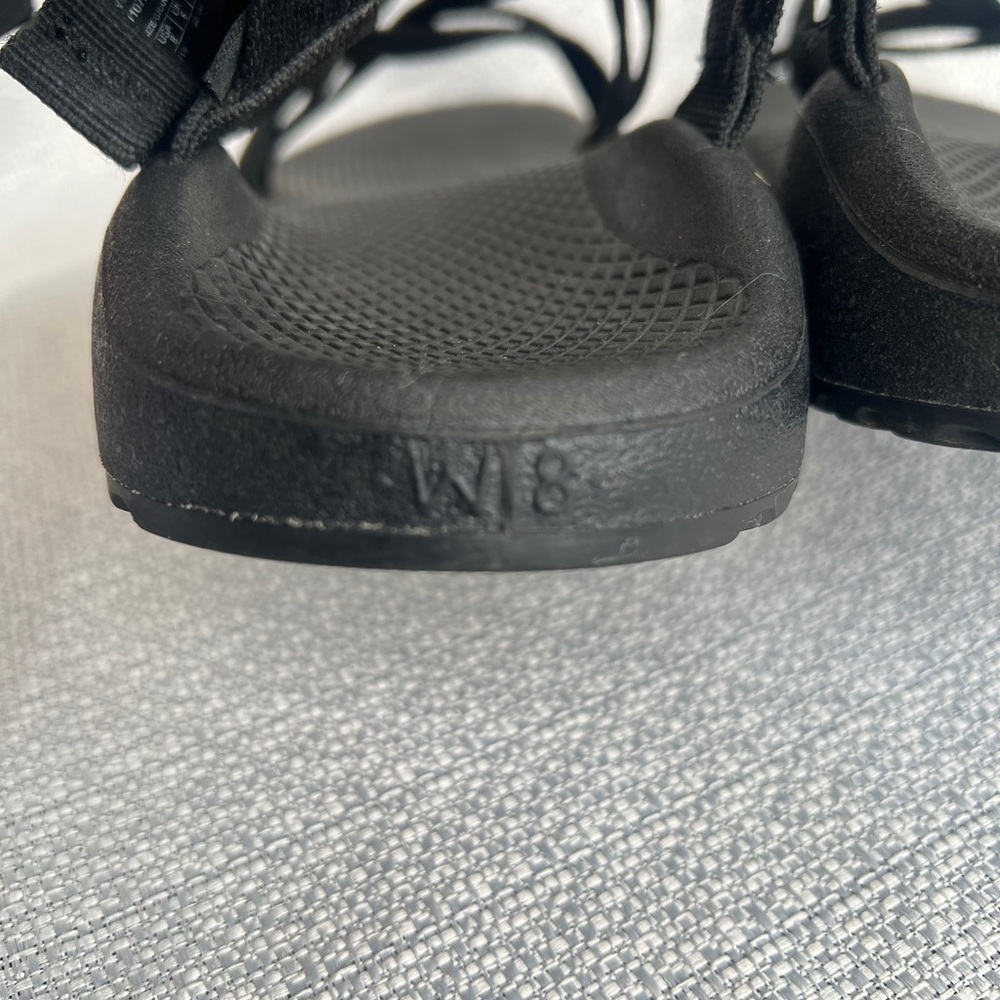 Chaco Women's Black Adjustable Strappy Sandals - Picture 8 of 12
